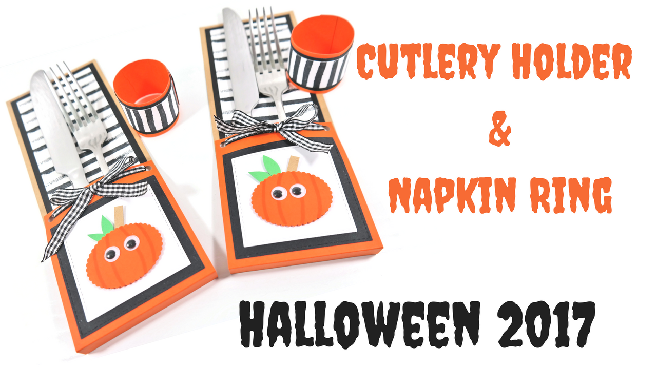 Halloween Cutlery Holder & Matching Napkins