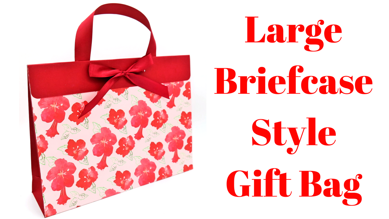 Large Briefcase Style Gift Bag