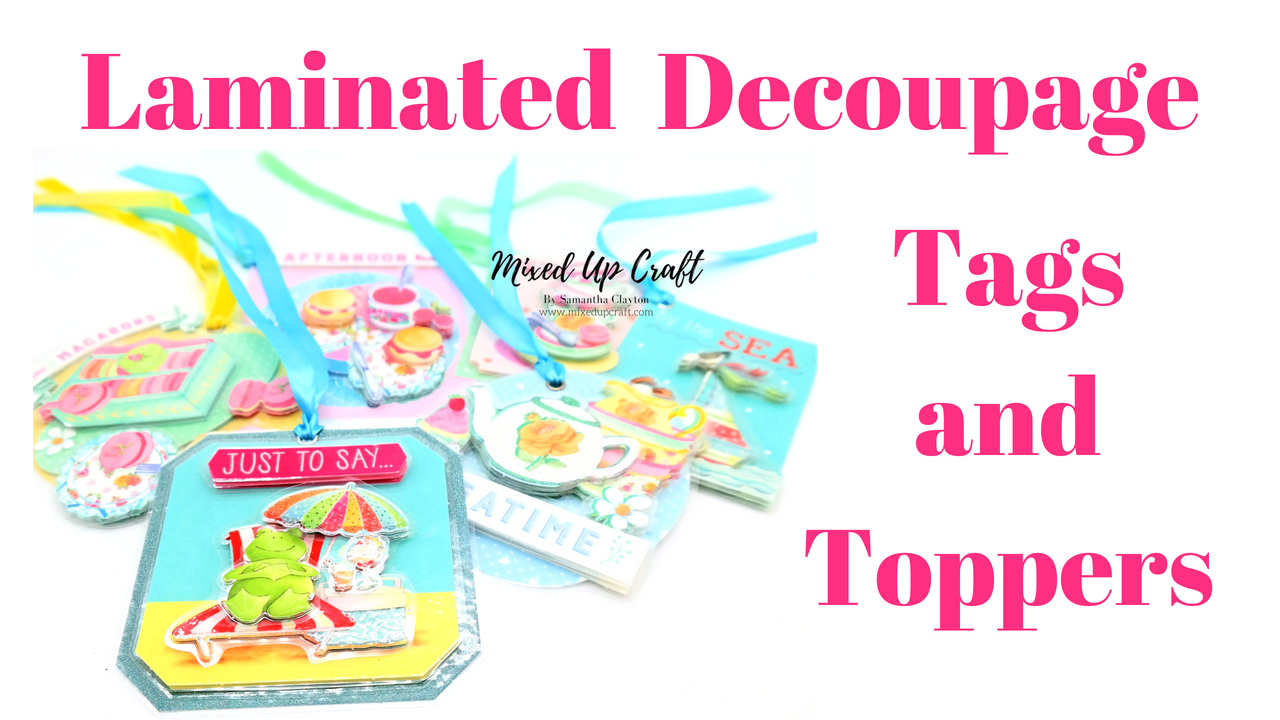 Laminated Decoupage Gift Tags & Toppers