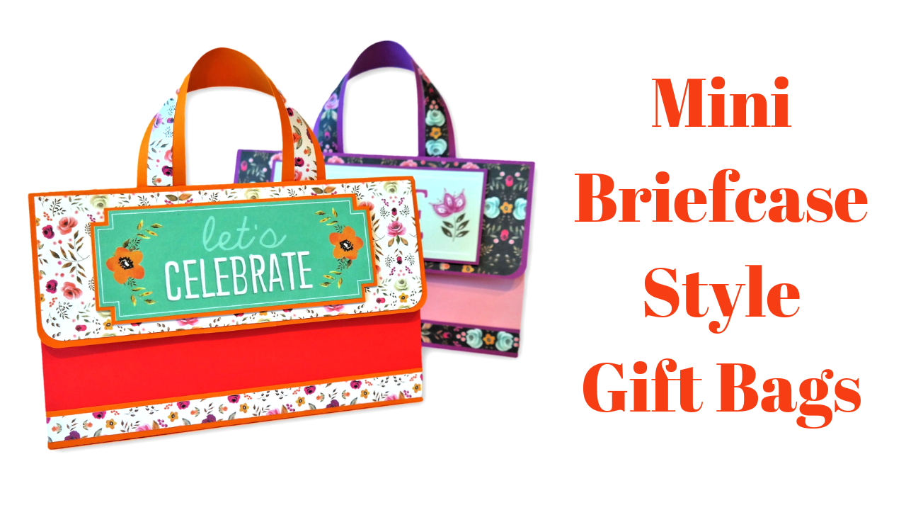 Mini Briefcase Style Gift Bags