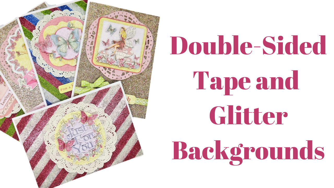 Glitter Backgrounds Using Double-Sided Tape
