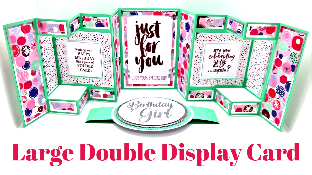Large Double Display Fold Card