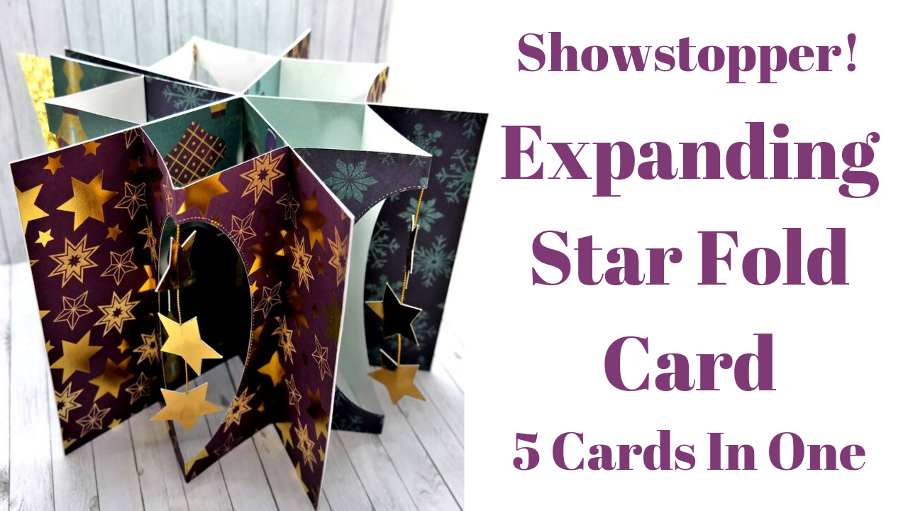 Large Expanding Star Fold Card