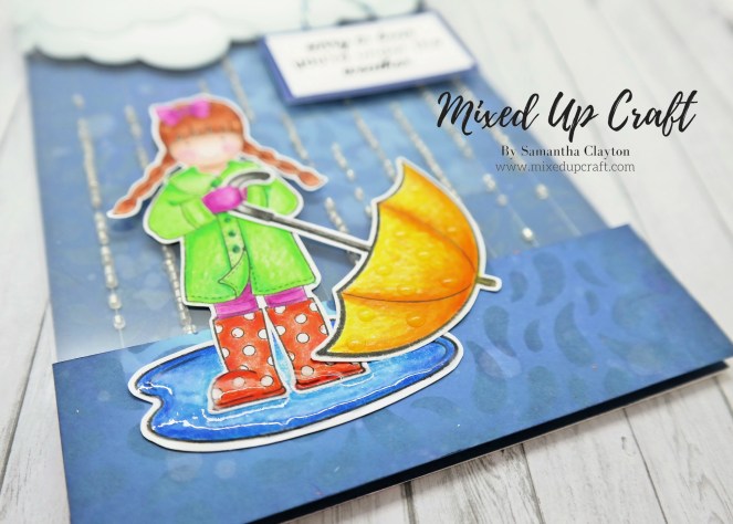 Easy Rainfall Shaker Card Mixed Up Craft