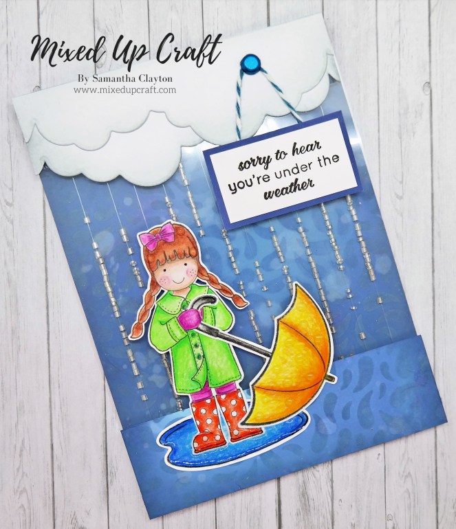 Easy Rainfall Shaker Card Mixed Up Craft