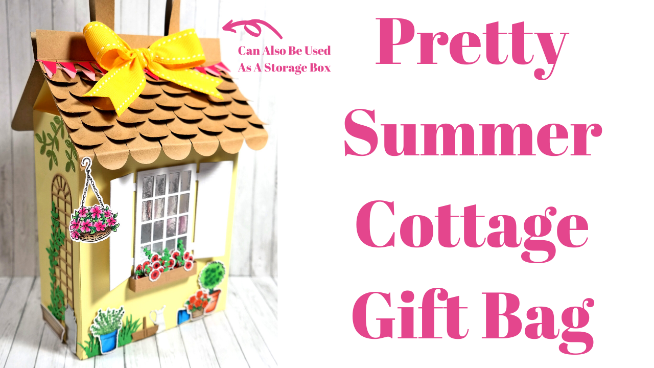 Pretty Summer Cottage Gift Bag