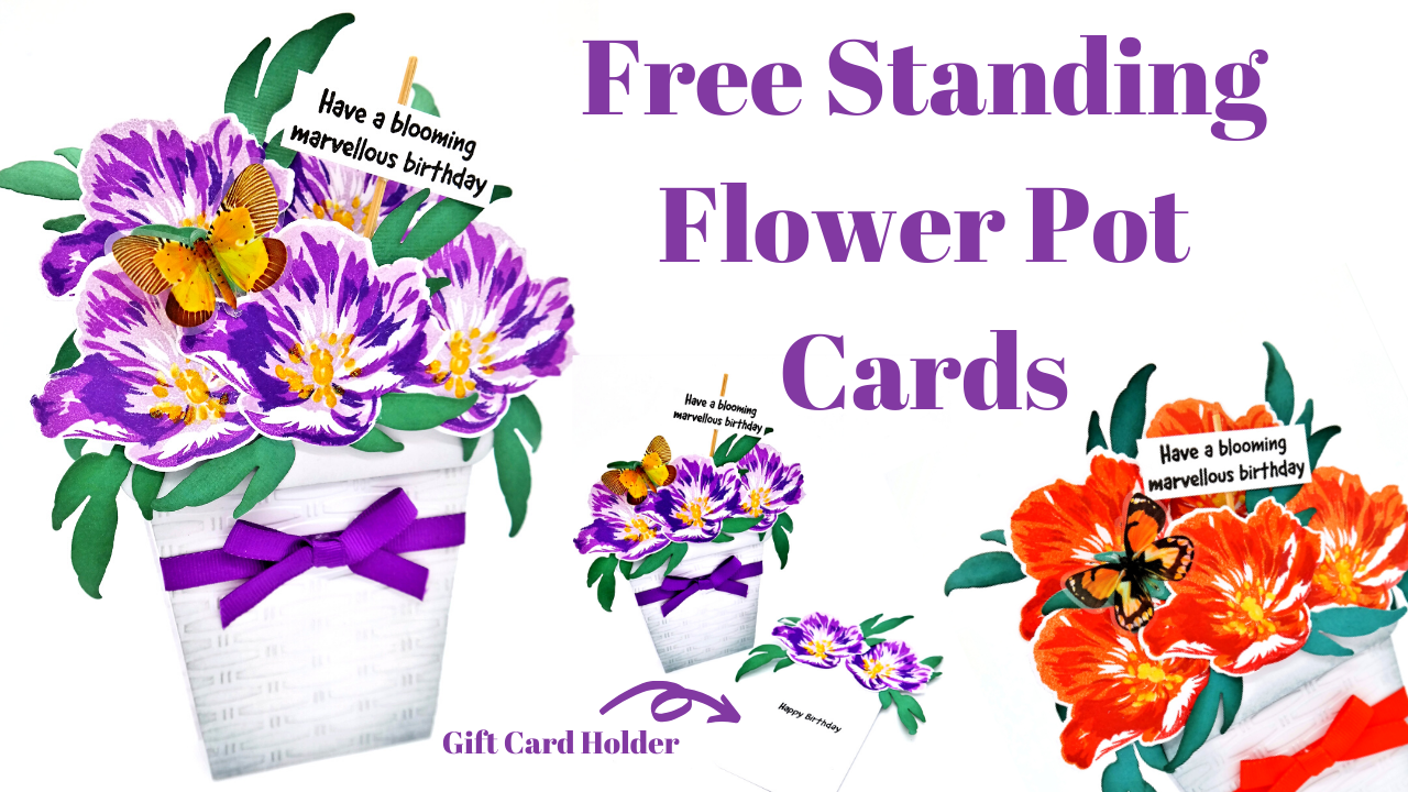 Free Standing Flower Pot Cards