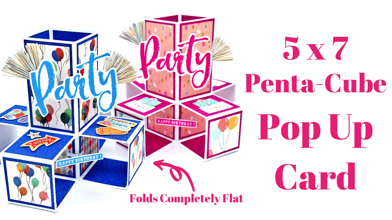 5 x 7 Penta-Cube Pop Up Card