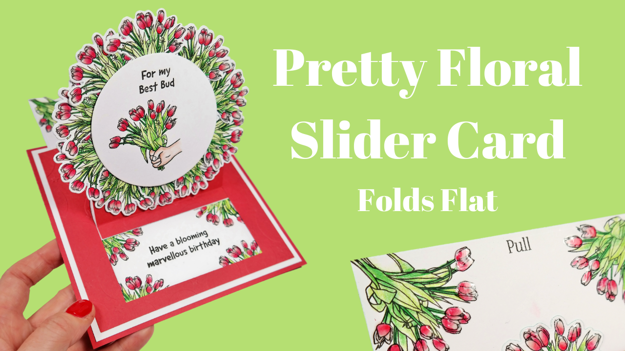 Pretty Floral Slider Card