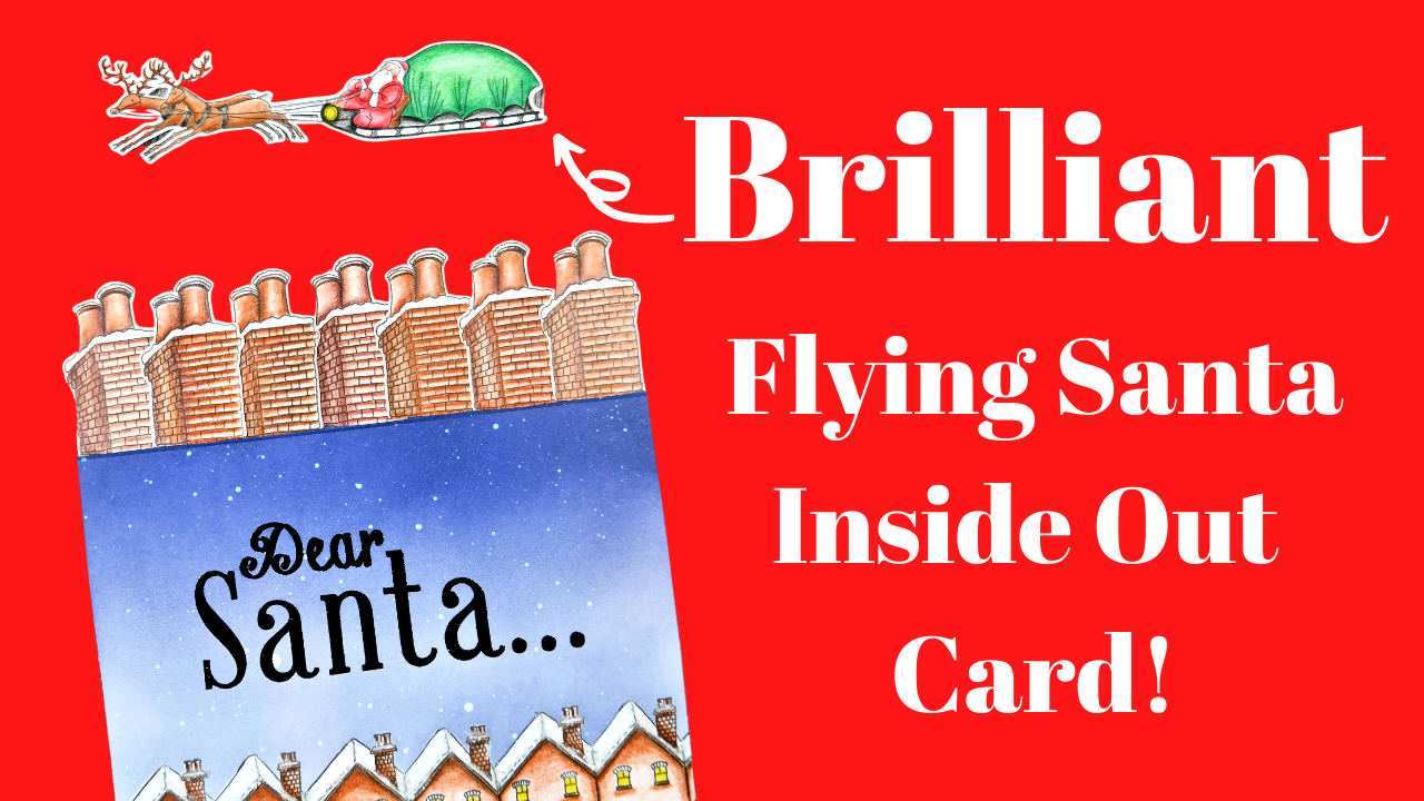 Flying Santa Inside Out Card!