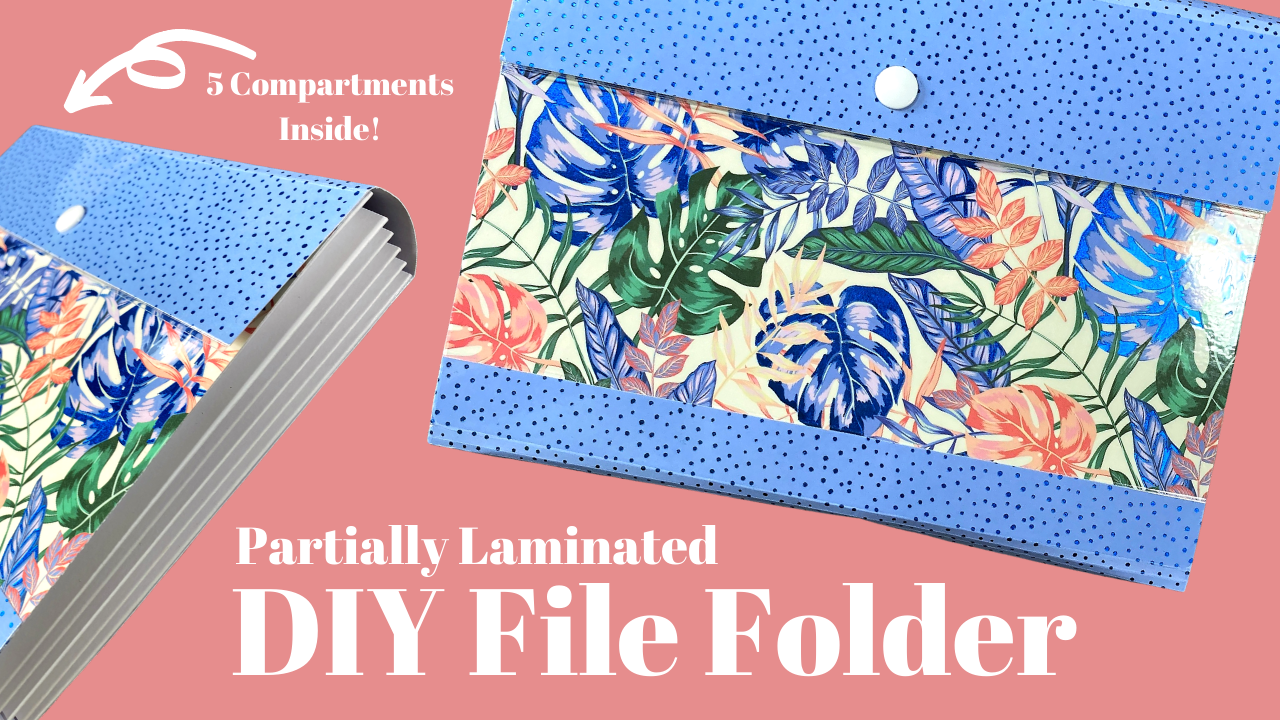 Partially Laminated DIY File Folder