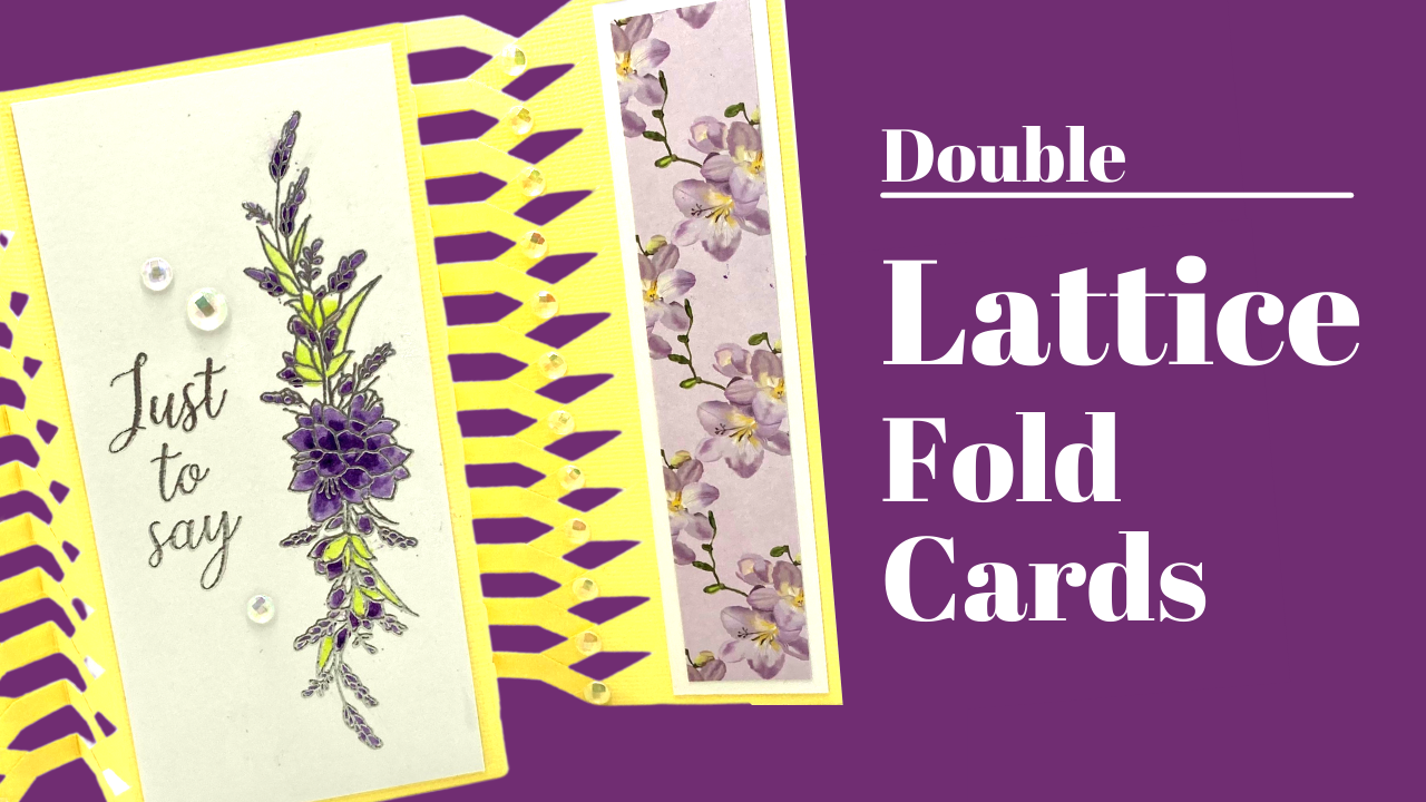 Beautiful Double Lattice Fold Cards
