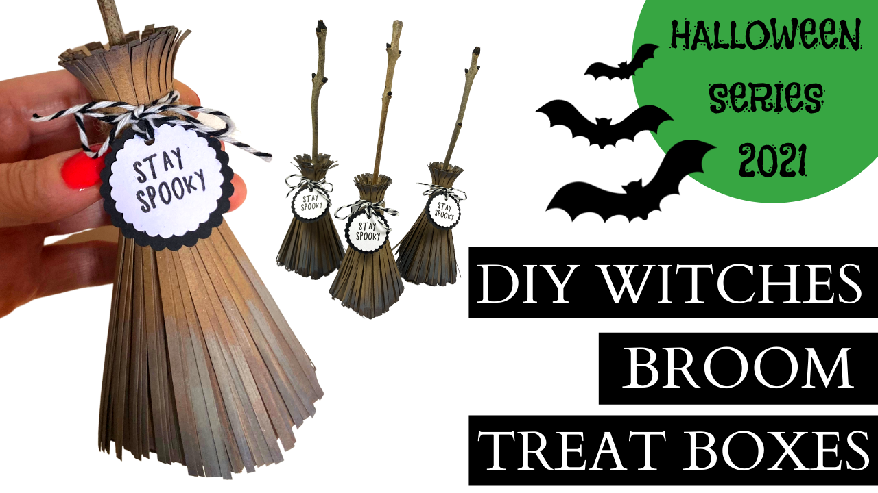 DIY Witches Broom Treat Boxes