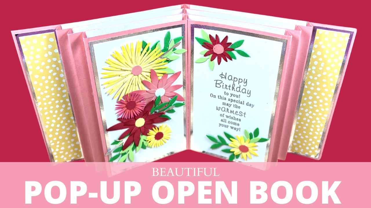 Beautiful Pop-Up Open Book Card