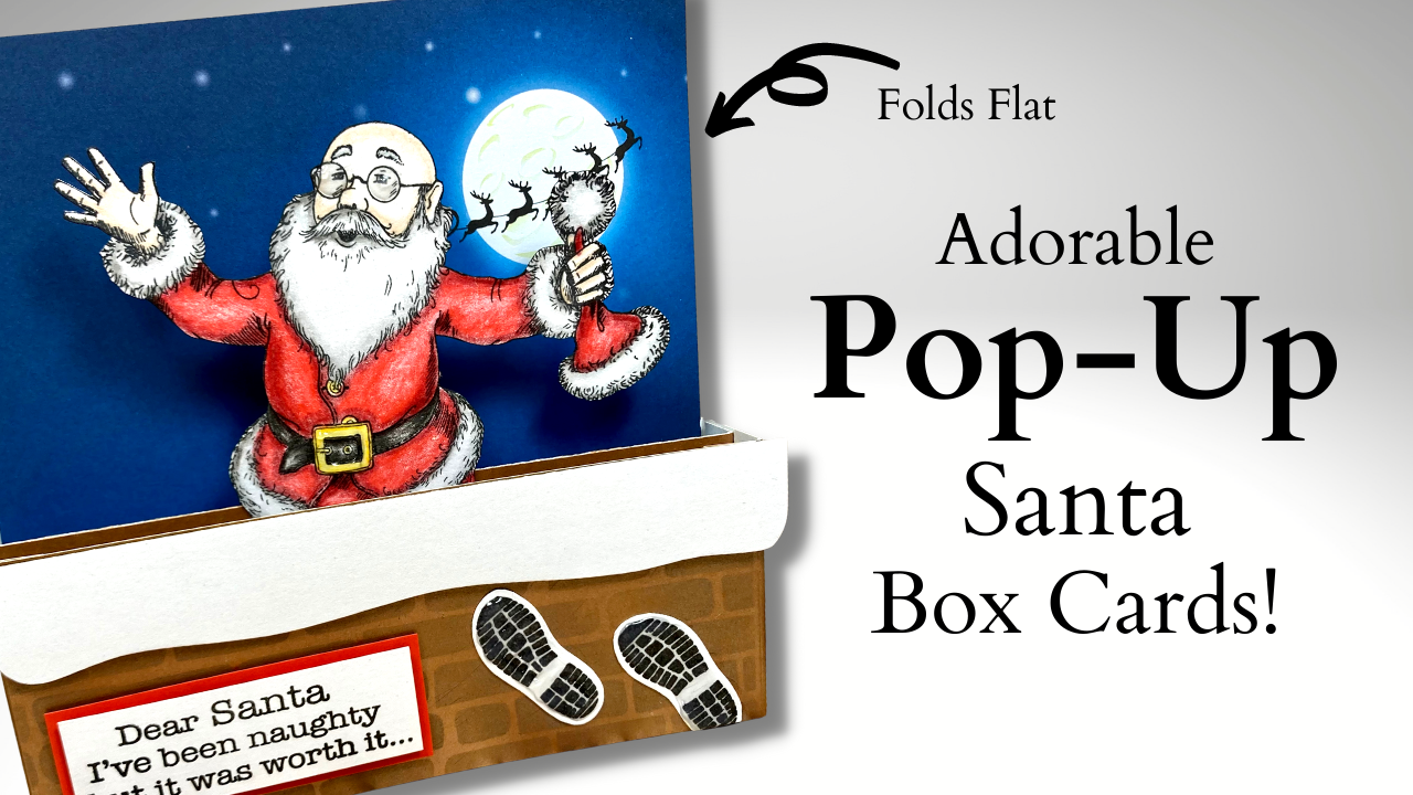 Adorable Pop-Up Santa Box Cards