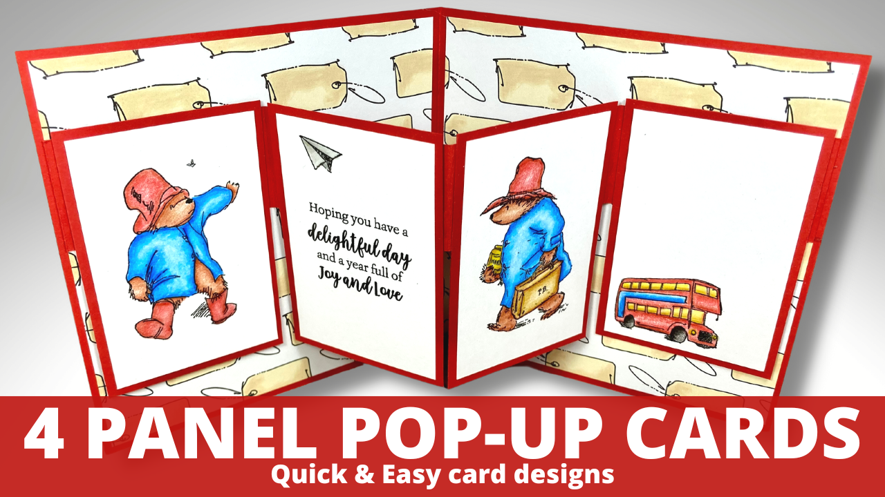 4 Panel Pop-Up cards