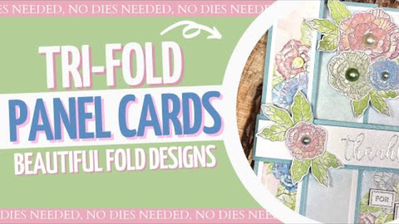 Beautiful Tri-Fold Panel Cards