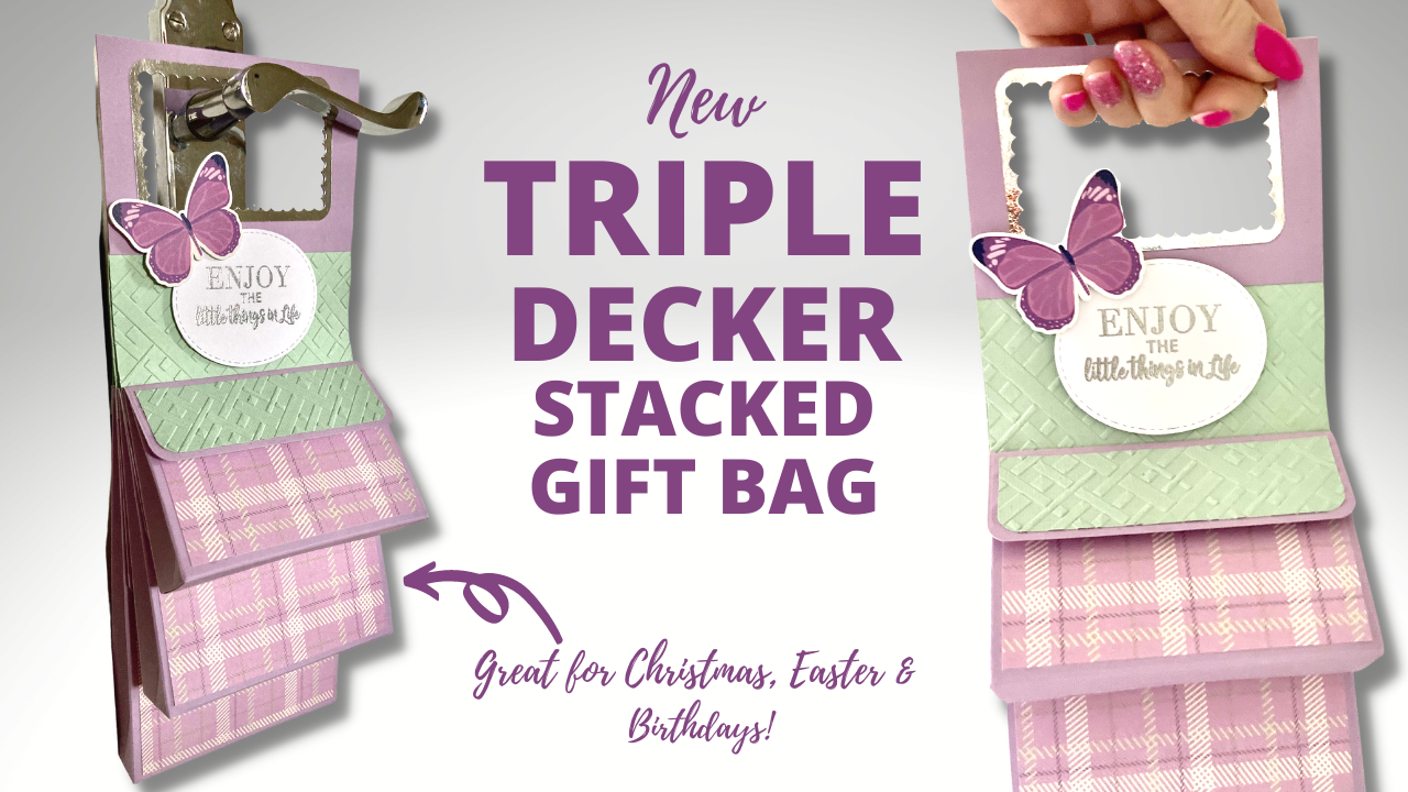 New Triple Decker Stacked Gift Bag