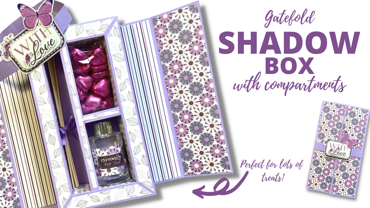 Gatefold Shadow Box with Compartments