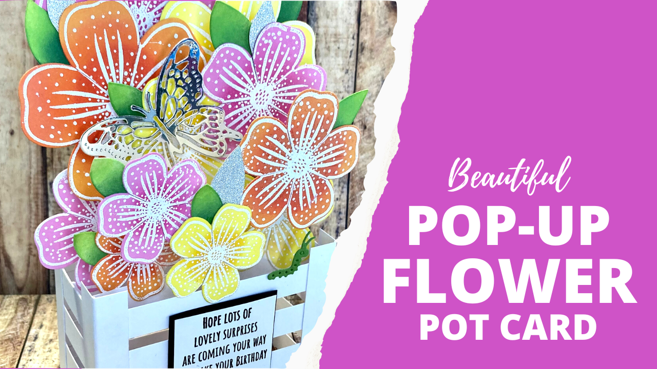 Beautiful Pop-Up Flower Pot Card