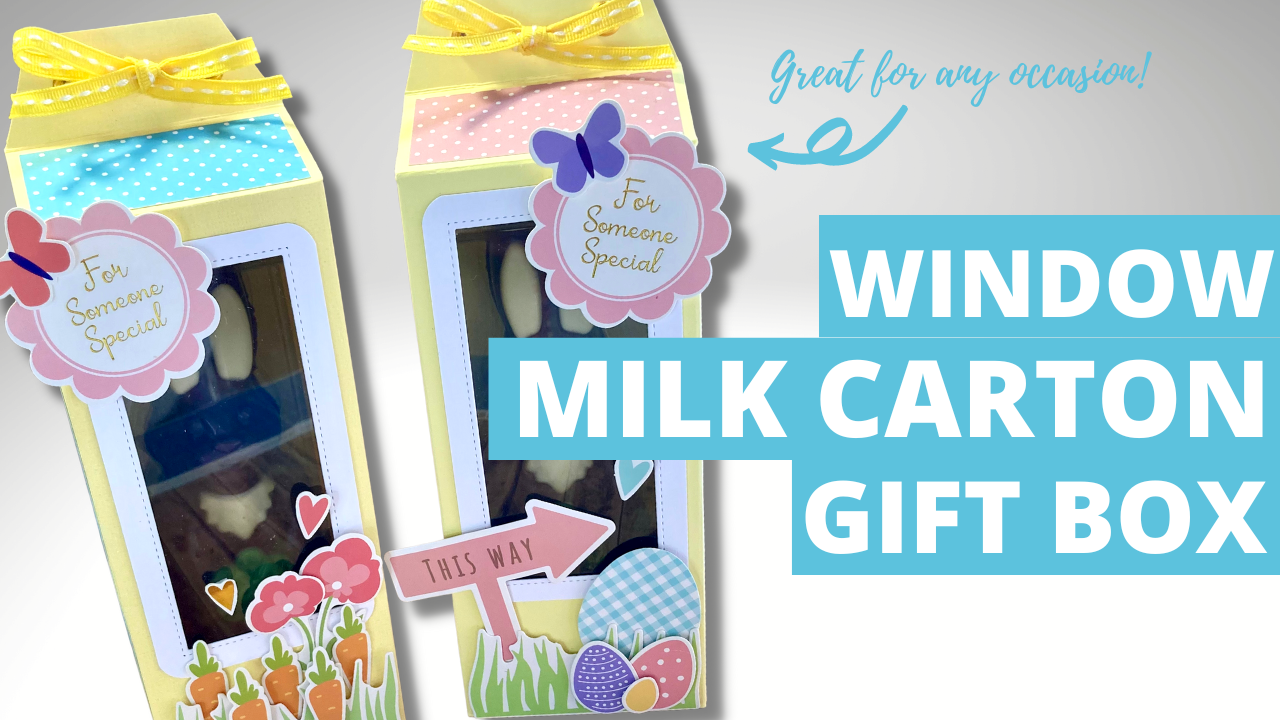 Window Milk Carton Gift Box